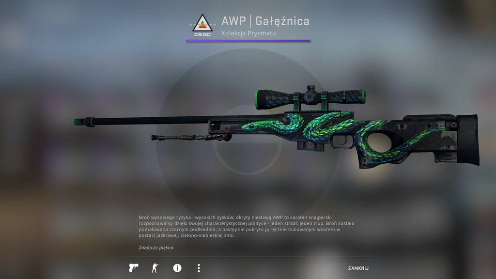 Skin Cs:Go AWP  Gałęźnica (Atheris) WW - 8520224572 - oficjalne