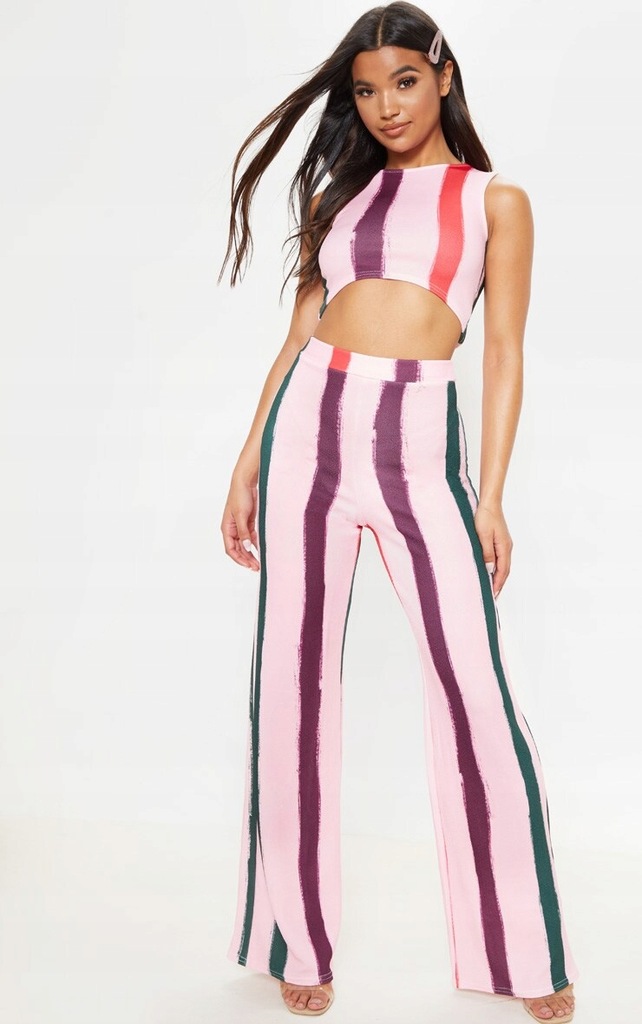 PRETTYLITTLETHING KOMPLET CROP TOP CO-ORD M 38