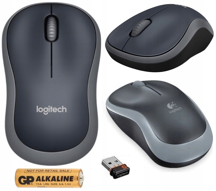 Купить Беспроводная мышь LOGITECH M185 Nano, СЕРАЯ: отзывы, фото, характеристики в интерне-магазине Aredi.ru