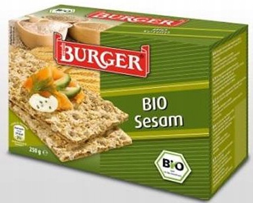 PIECZYWO CHRUPKIE ŻYTNIE RAZOWE Z SEZAMEM BIO 250g