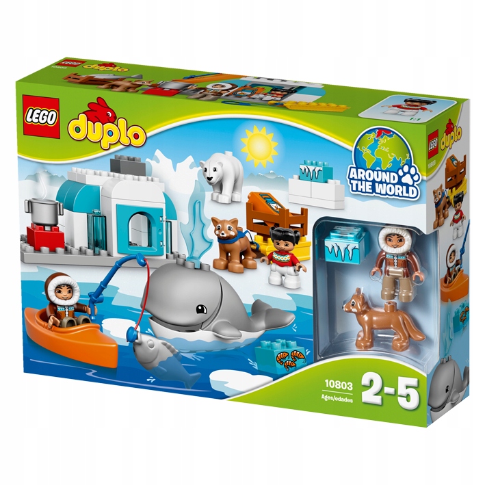 DUPLO 10803 LEGO Arktyka sanki wieloryb figurki - 9788054448 Allegro