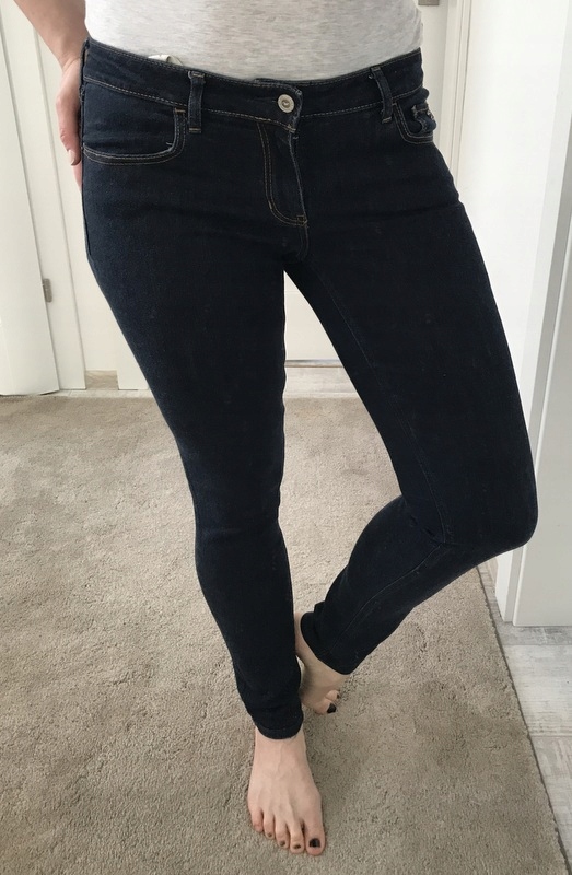 Hollister granatowe SPODNIE JEANS RURKI over 29 38