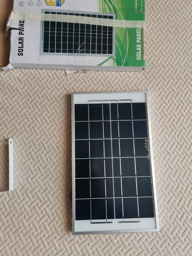 Panel Solarny 6V 1A 17cm x 27cm na 2 halogeny