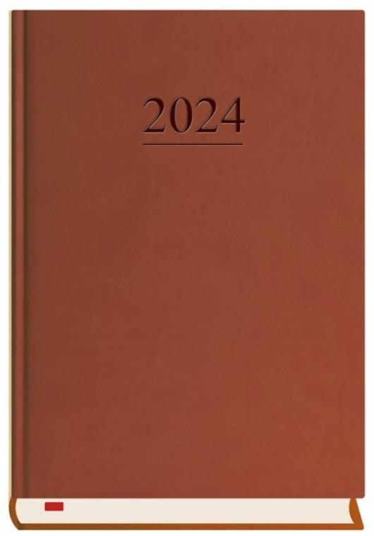 TERMINARZ 2025 A5 DZIENNY MENADŻERA BRĄZOWY