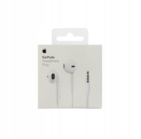 ZESTAW SŁUCHAWKOWY APPLE EARPODS A1472 BIAŁY BOX