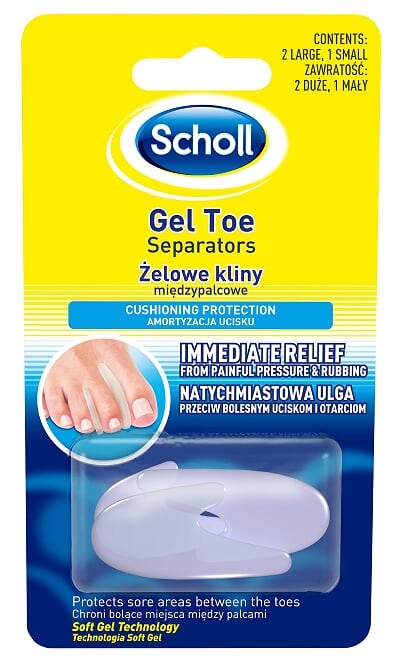 SCHOLL Żelowe kliny międzypalcowe 3 sztuki