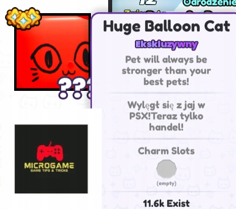 Ps 99 , Pet Simulator 99 - HUGE BALLOON CAT