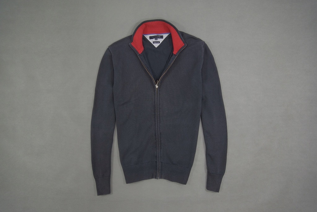 TOMMY HILFIGER - ROZPINANY MĘSKI SWETER - XXL