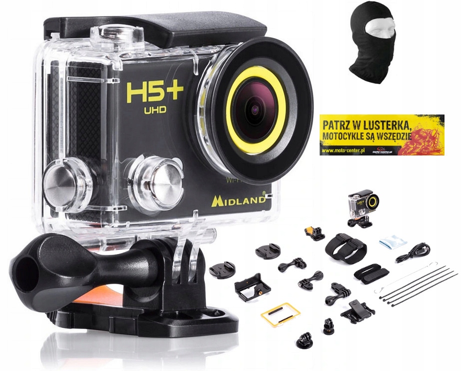 Kamera sportowa Midland H5+ SUPER GRATIS 12MP | 4K