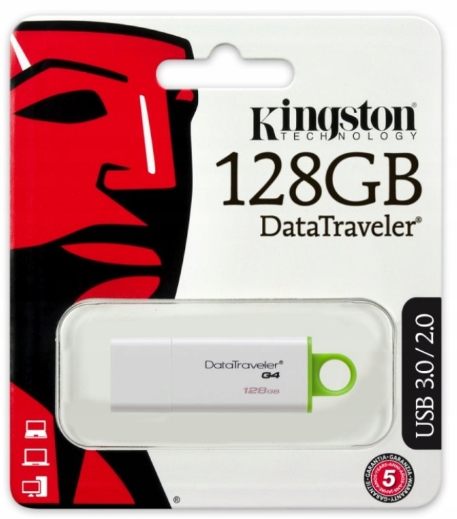 Купить Флеш-память KINGSTON DTIG4 USB 3.0 128 ГБ: отзывы, фото, характеристики в интерне-магазине Aredi.ru