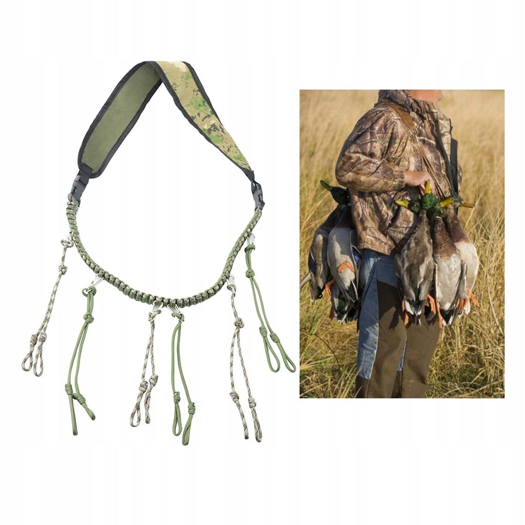Hunting Duck Carrier Necklace Birds Lanyard Green