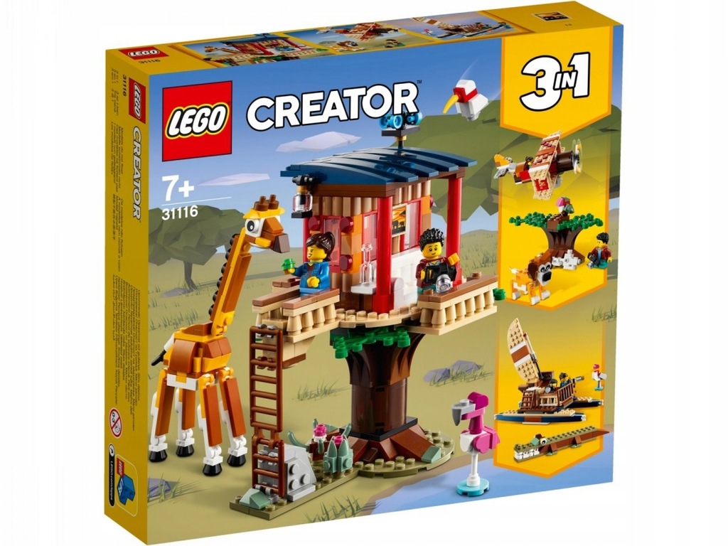 KLOCKI LEGO CREATOR 31116 DOMEK NA DRZEWIE SAFARI