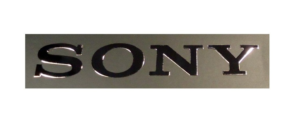 074c Naklejka SONY LOGO Metal EDITION 36x6 mm