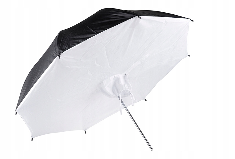 PARASOLKA SOFTBOX CZARNA CZASZA DYFUZOR 110 cm