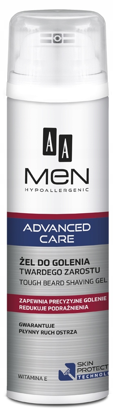 AA Men Advanced Care Żel do golenia twardego zaros