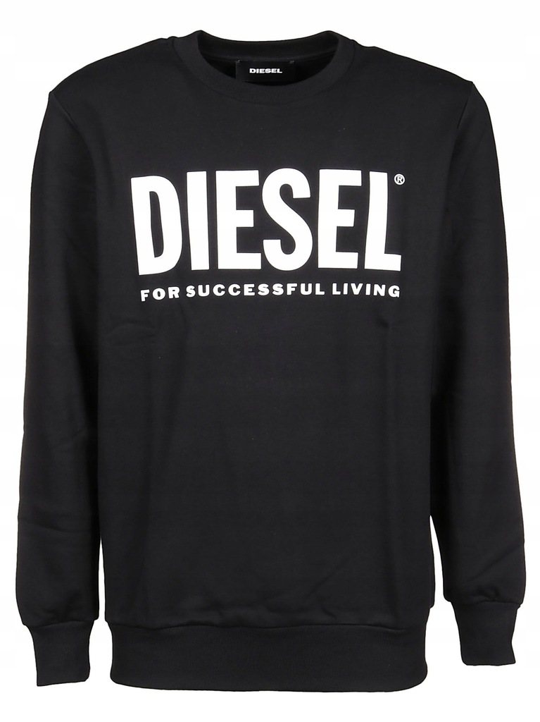 DIESEL MĘŻCZYZN CZARNY BLUZY XL INT