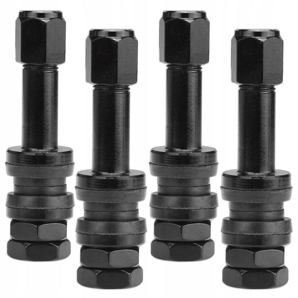 WENTYLE SKRĘCANE X2 CZARNE DO FELG KÓŁ ALUMINIOWYCH TR48E CARBONADO