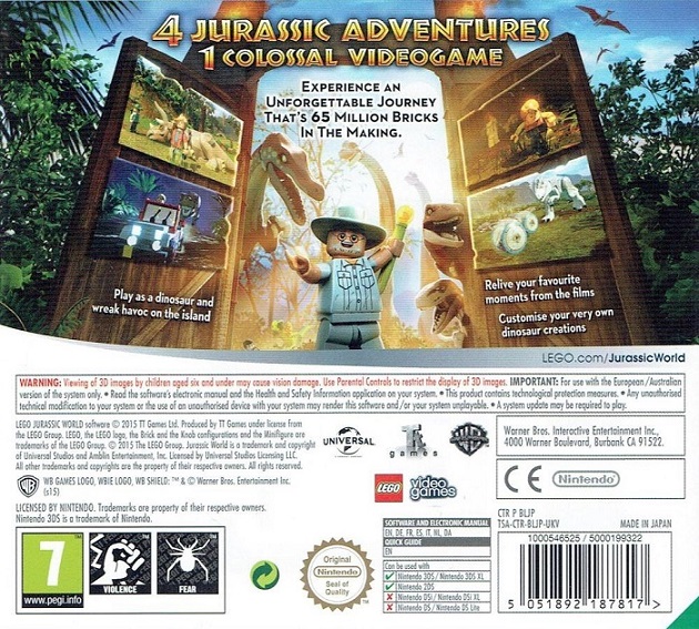 jurassic park nintendo ds