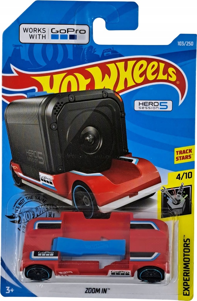 Hot Wheels ZOOM IN Works with GoPro FYD83