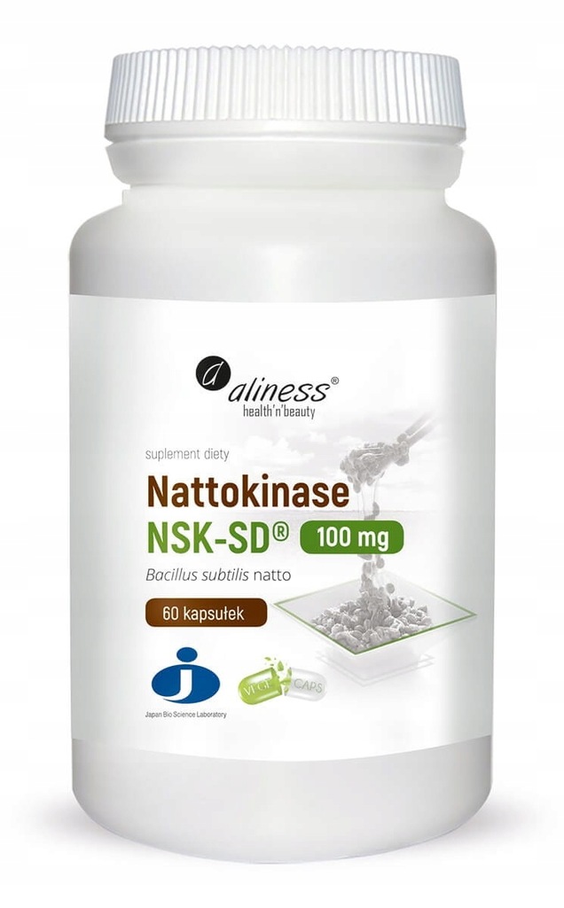 ALINESS Nattokinase NSK-SD 100 mg x 60 Vege kaps.