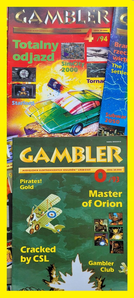 Czasopisma komputerowe GAMBLER 74 sztuki komplet