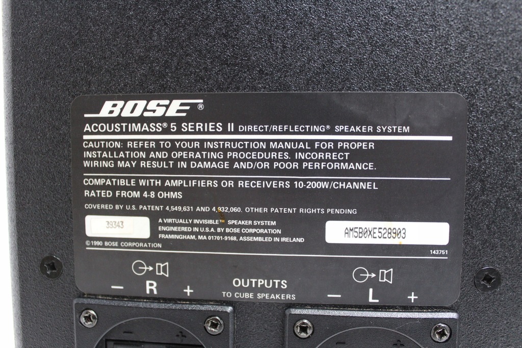 Bose Acoustimass 5 series II