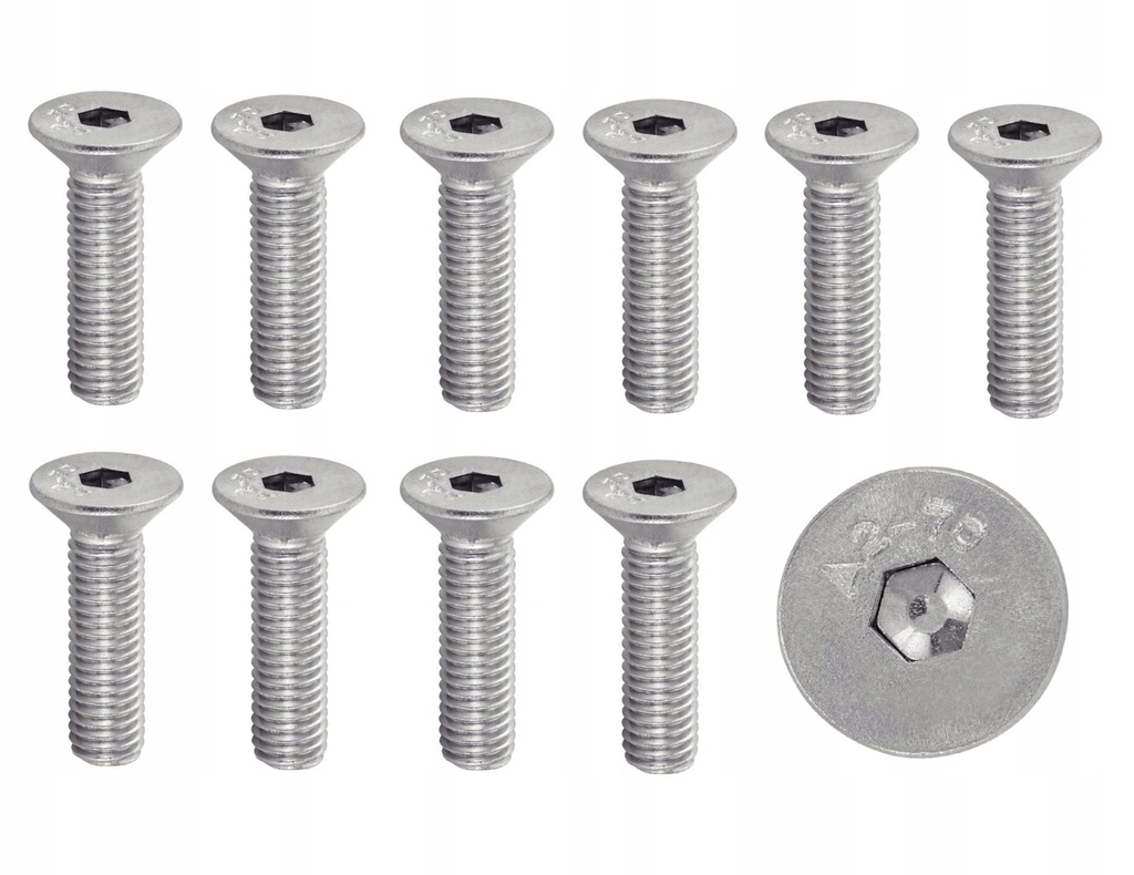 Schrauben Edelstahl M8 x 100 mm Senkkopf Btr Ù 8
