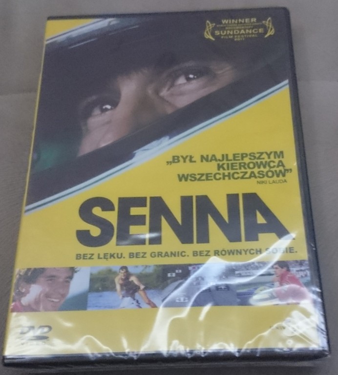 SENNA ,FORMUŁA 1, DVD,FOLIA.