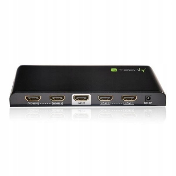 Techly Splitter AV HDMI 2.0 1/4 Ultra HD 4Kx2K 3D