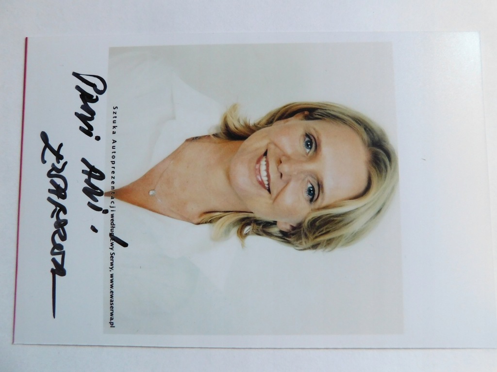 Ewa Serwa - oryginalny autograf