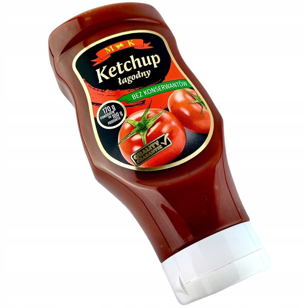KETCHUP ŁAGODNY BEZ KONSERWANTÓW MK 560g