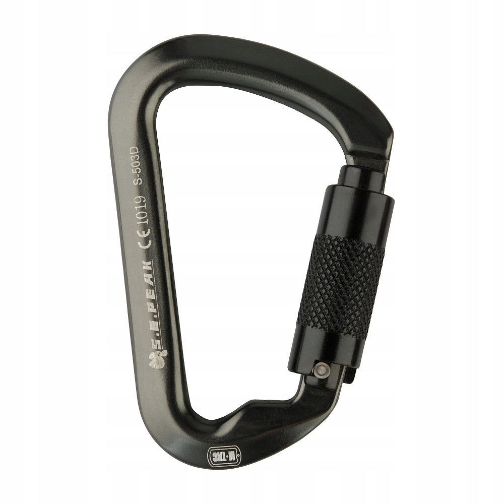 M-tac karabinek 10 cm z sprzęgającym keylock Black