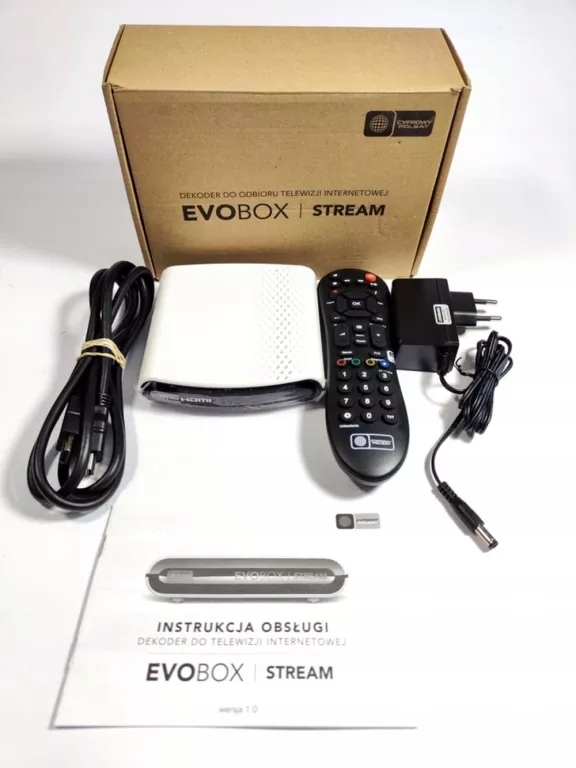 DEKODER EVOBOX STREAM D46CU NOWY KOMPLETNY