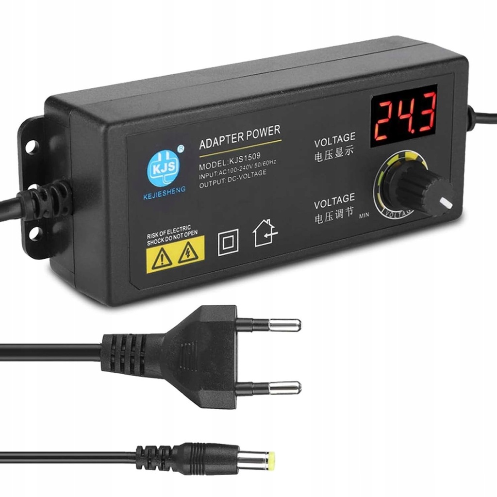 Zasilacz uniwersalny stabilizowany regulowany 3V-24V 2.5A 60W