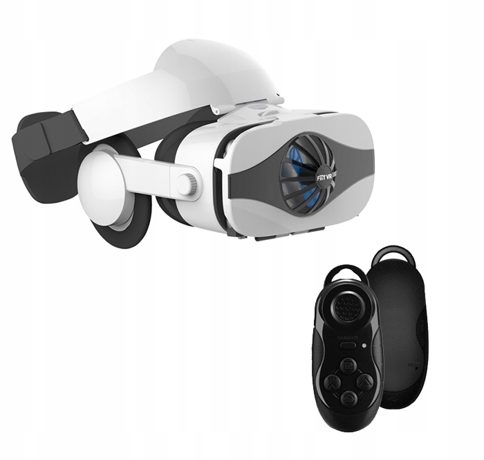 Okulary gogle VR 3D FiiT 5F +słuchawki +pilot BT