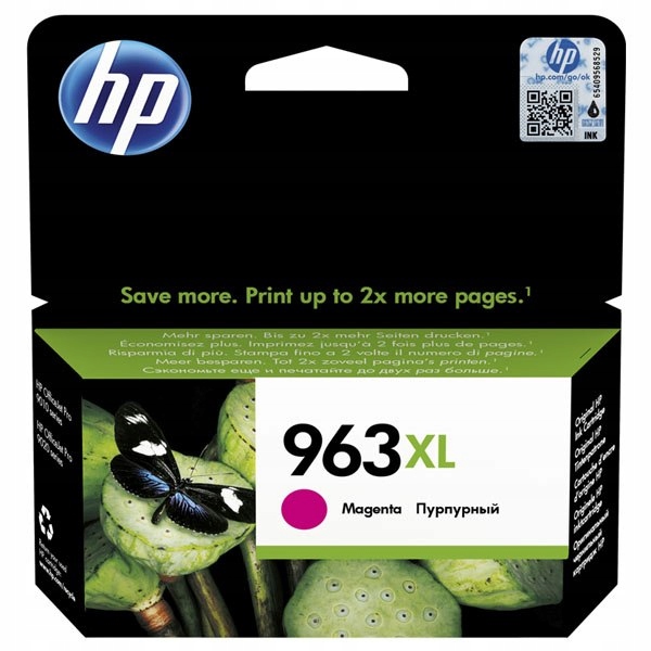 HP oryginalny ink / tusz 3JA28AE#301, HP 963XL, magenta, blistr, 1600s, 22.