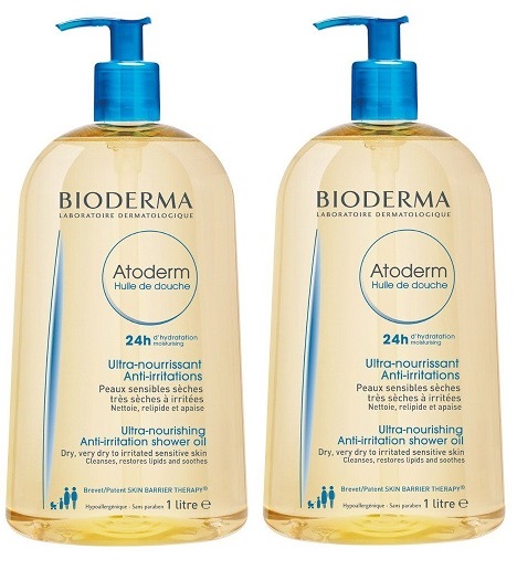 2 x 1000ml BIODERA ATODERM OLEJEK DO MYCIA KĄPIELI