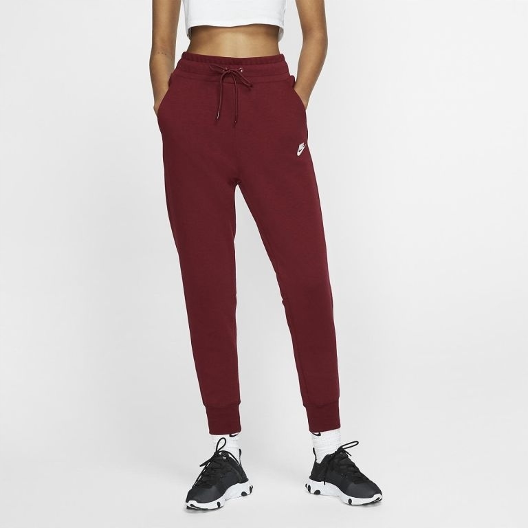 NIKE DRESY DAMSKIE KLASYCZNE BORDOWE LOGO S 1ZBB