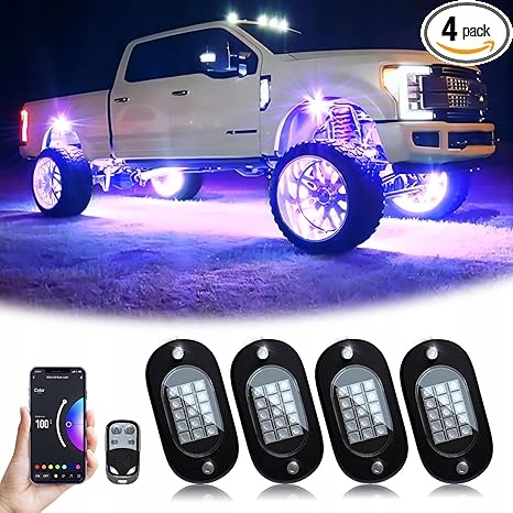 PODŚWIETLENIE LED DO SAMOCHODU YILAIE 90 DIOD LED WODOSZCZELNE Z PILOTEM