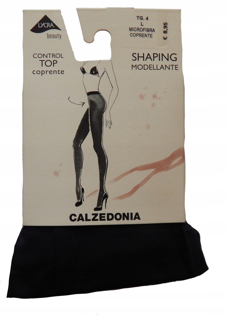 RAJSTOPY CALZEDONIA MODELUJĄCE CZARNE 50DEN 4 / L