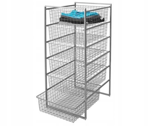 Kosz druciany garderoba szafa 6 szuflad łazienka