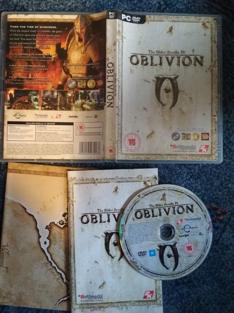 THE ELDER SCROLLS IV 4 OBLIVION PC DVDBOX