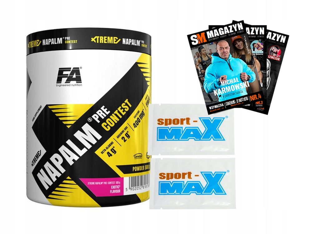 FA XTREME NAPALM PRECONTEST 500 G ENERGIA POMPA