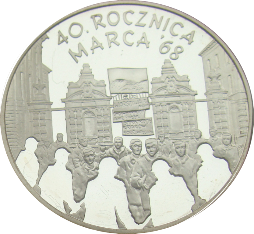 10 zł - 2008 r - 40 rocznica Marca 1968