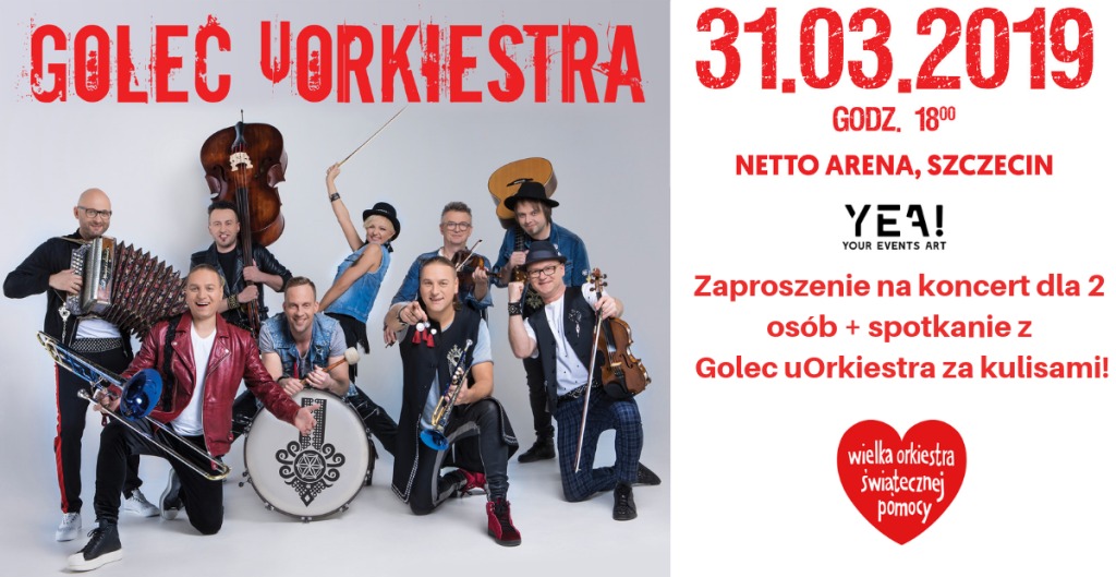 Golec uOrkiestra Szczecin 31.03 Bilet + spotkanie