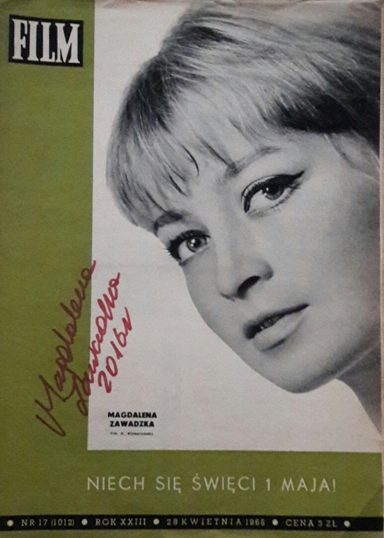 MAGDALENA ZAWADZKA- FILM 1968 R- AUTOGRAF !!