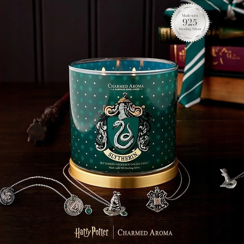 Harry Potter świeca z naszyjnikiem - Slytherin