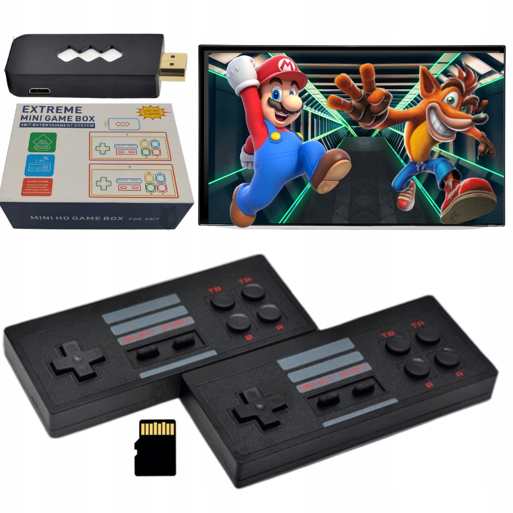 Bezprzewodowa Konsola Retro 628 Gier Hdmi Hd 4k Oficjalne Archiwum Allegro