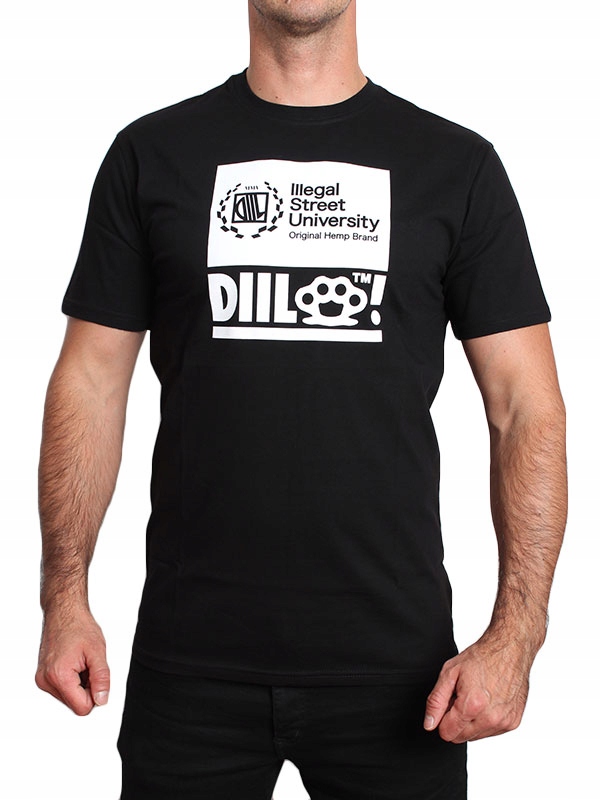 KOSZULKA DIIL GANG KLASYK BLOCK BLACK rozm. XL