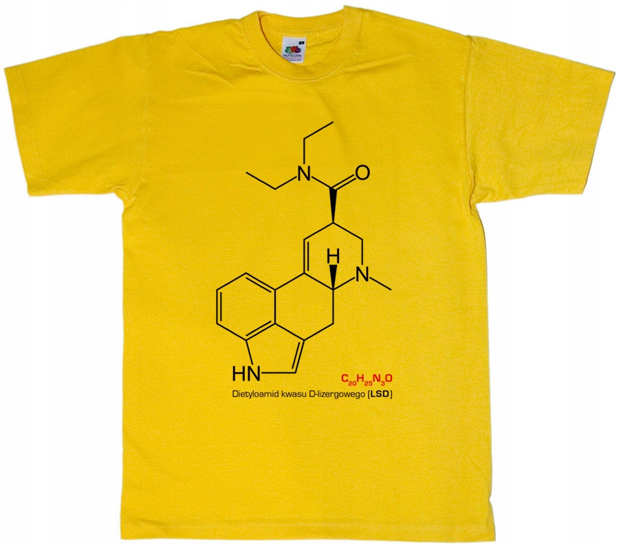LSD - wzór chemiczny, chemia - koszulka, t-shirt